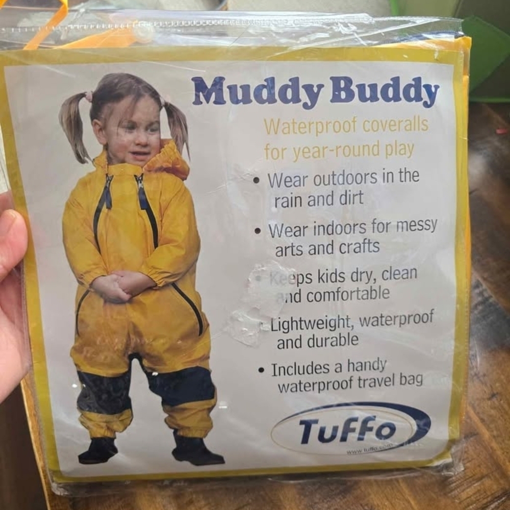 Kids Yellow Waterproof Coveralls